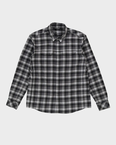 Arc'Teryx Black / Green Long-Sleeve Check Shirt - L