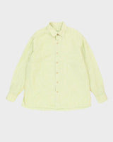 Tommy Bahama Green Striped Long-Sleeve Linen Shirt - XL