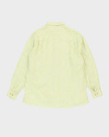 Tommy Bahama Green Striped Long-Sleeve Linen Shirt - XL