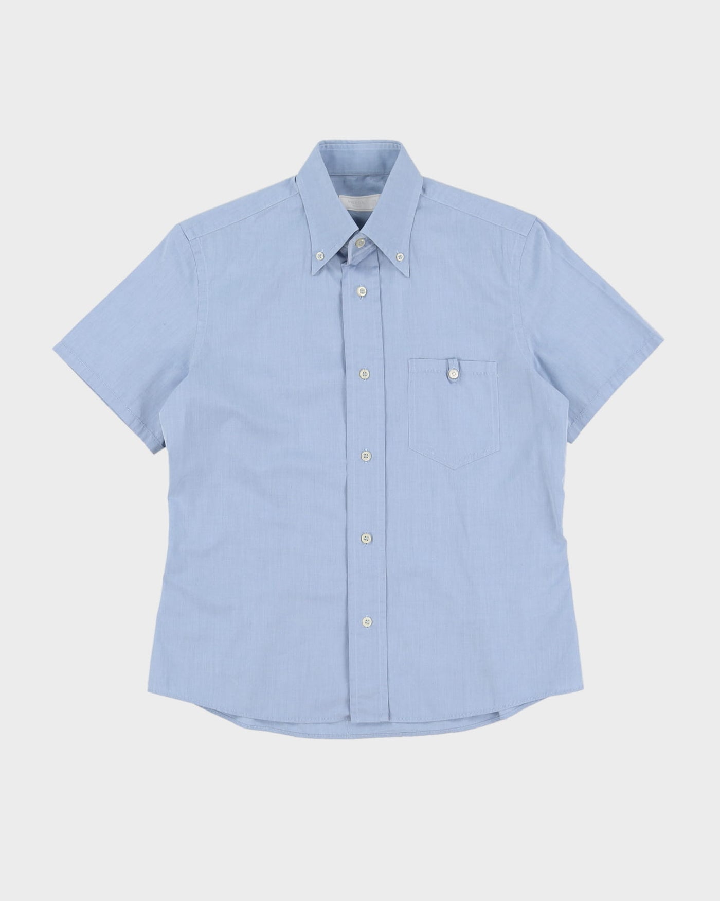 Prada Blue Short-Sleeve Shirt - S