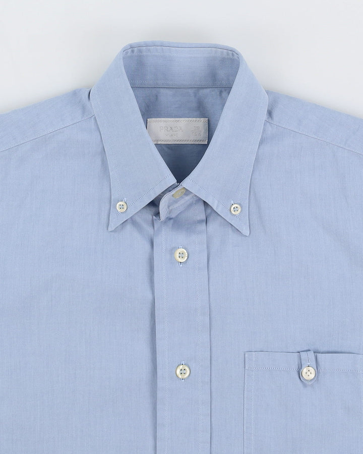 Prada Blue Short-Sleeve Shirt - S