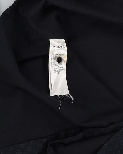 Prada Patterned Black Long-Sleeve Shirt - L / XL