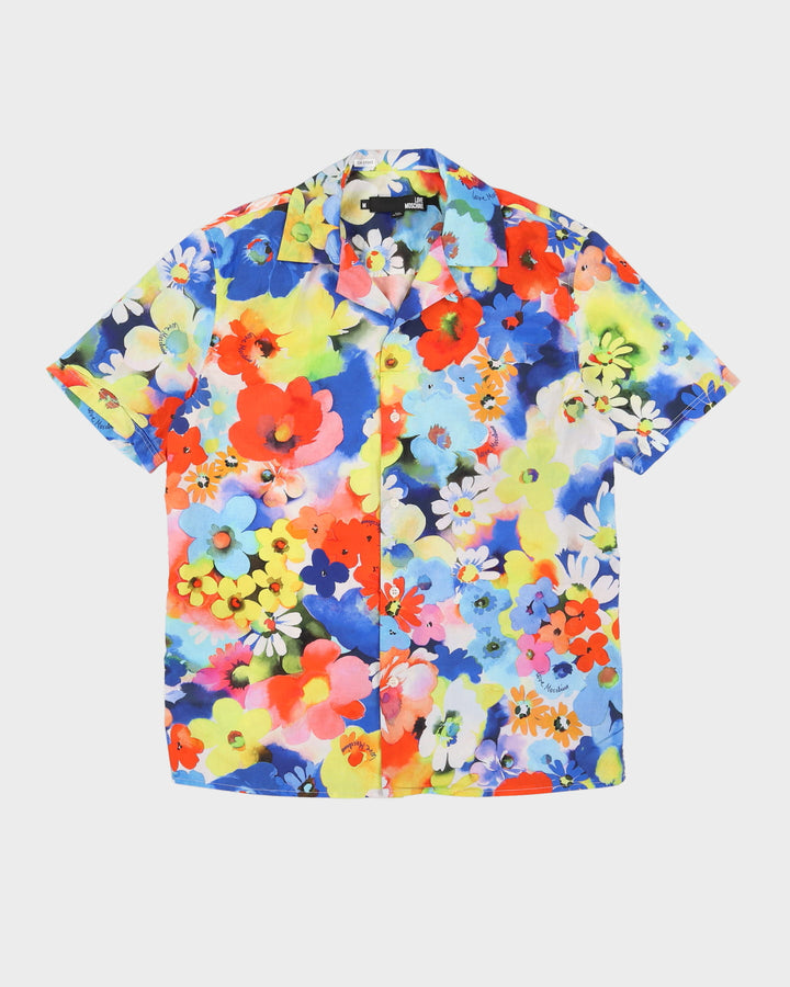 Love Moschino Floral Patterned Short-Sleeve Shirt - M
