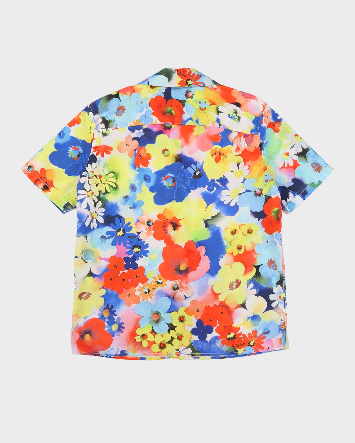 Love Moschino Floral Patterned Short-Sleeve Shirt - M
