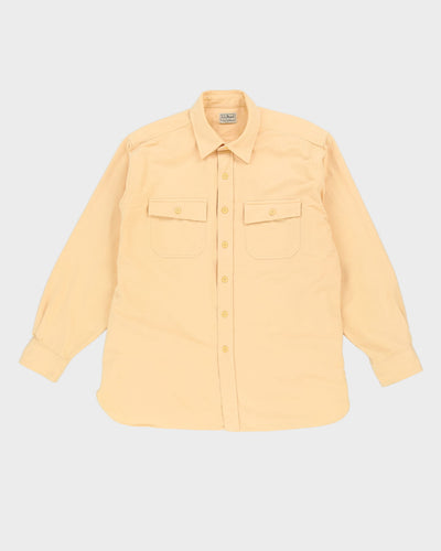 Vintage 90s L.L. Bean Long-Sleeve Yellow Shirt - XL
