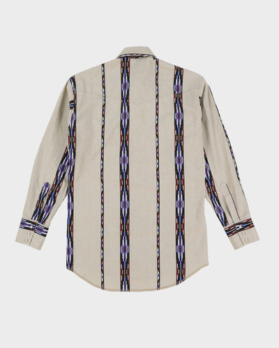Vintage Wrangler Long Sleeve Patterned Western Shirt - S