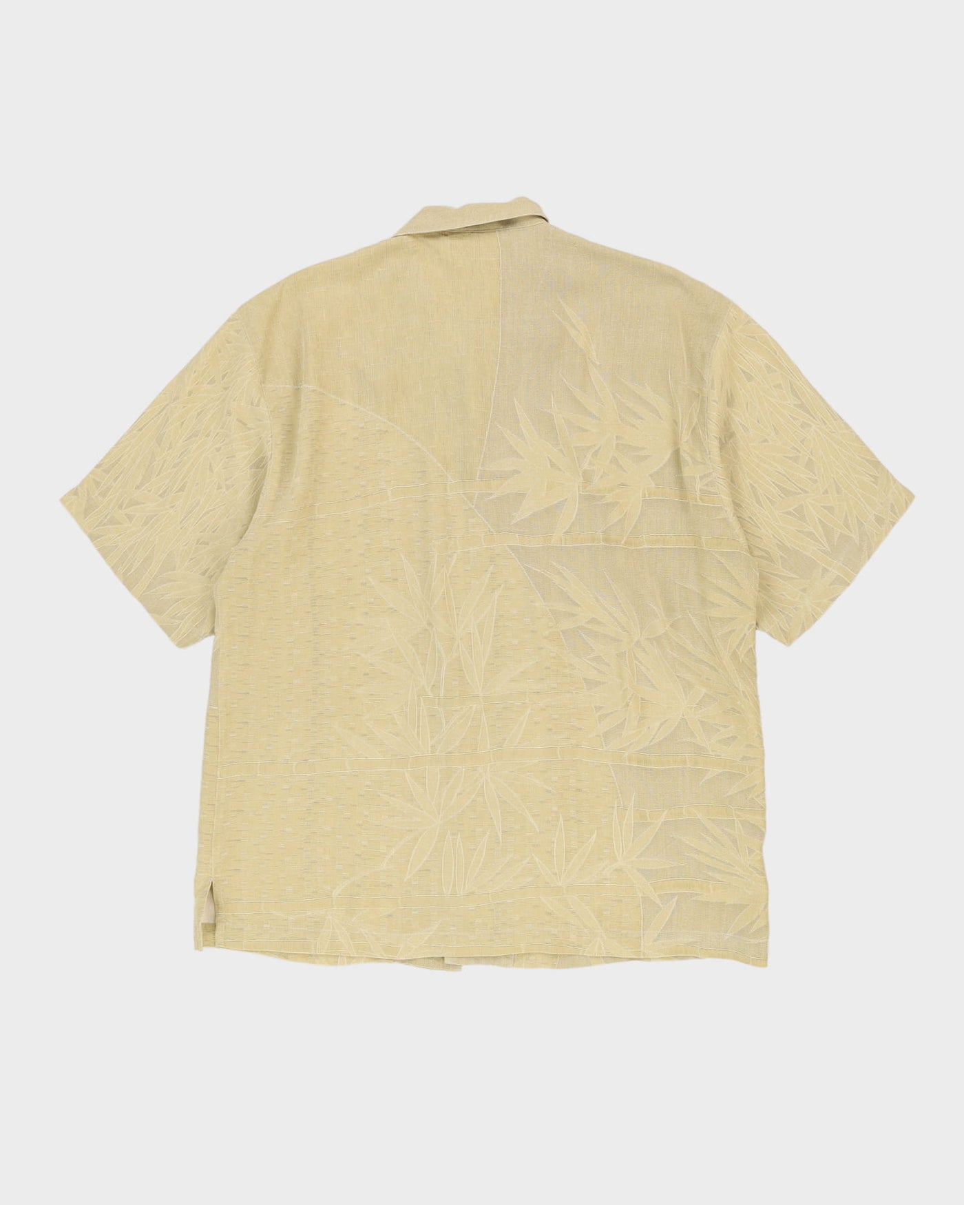 Tommy Bahama Khaki Silk Oversized Hawaiian Shirt - L