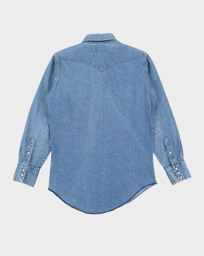 Wrangler Blue Western Denim Shirt - S