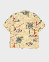 Vintage 90s Gotcha Aloha Hawaii Patterned Oversized Hawaiian Shirt - L