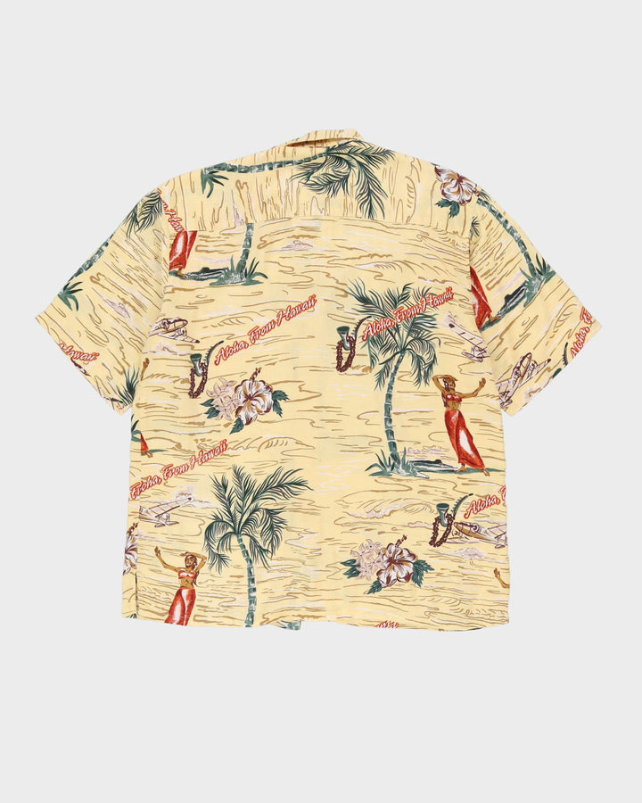 Vintage 90s Gotcha Aloha Hawaii Patterned Oversized Hawaiian Shirt - L