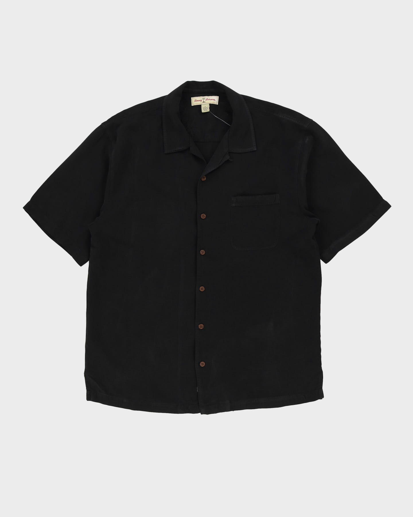 Tommy Bahama Black Oversized Silk Shirt - L