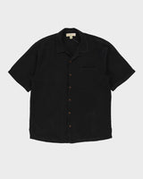 Tommy Bahama Black Oversized Silk Shirt - L