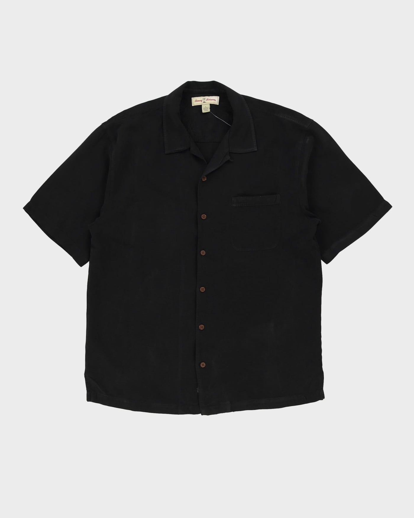 Tommy Bahama Black Oversized Silk Shirt - L