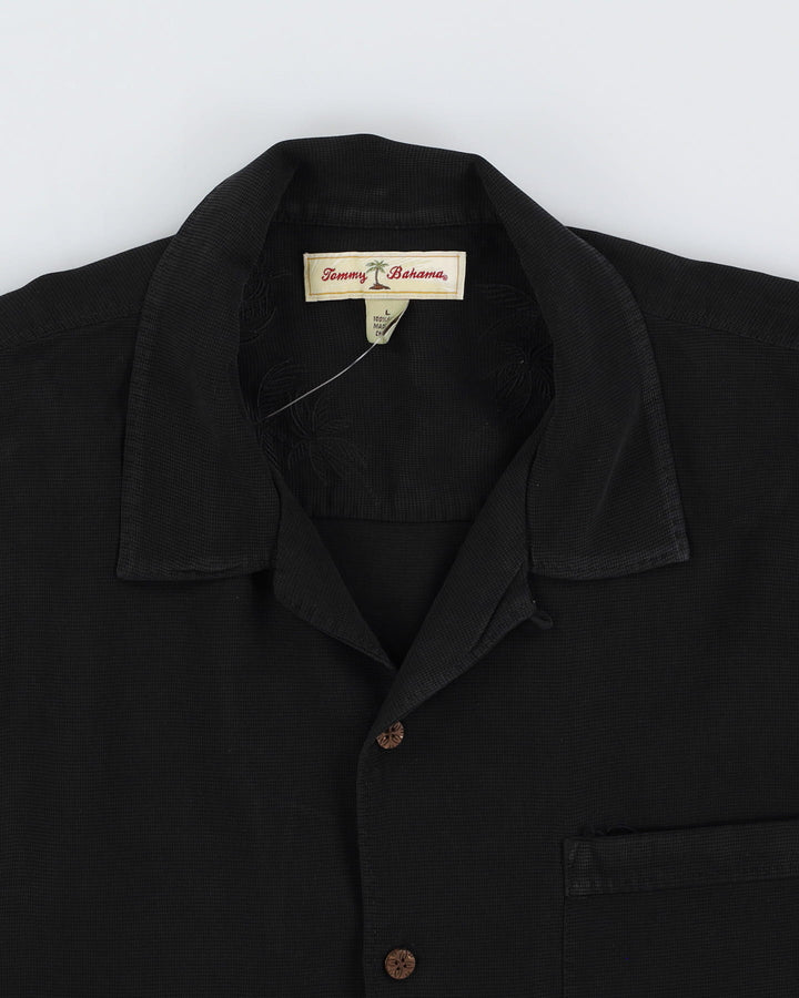 Tommy Bahama Black Oversized Silk Shirt - L