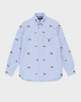 Ralph Lauren PRL Blue Embroidered Long-Sleeve Shirt - S