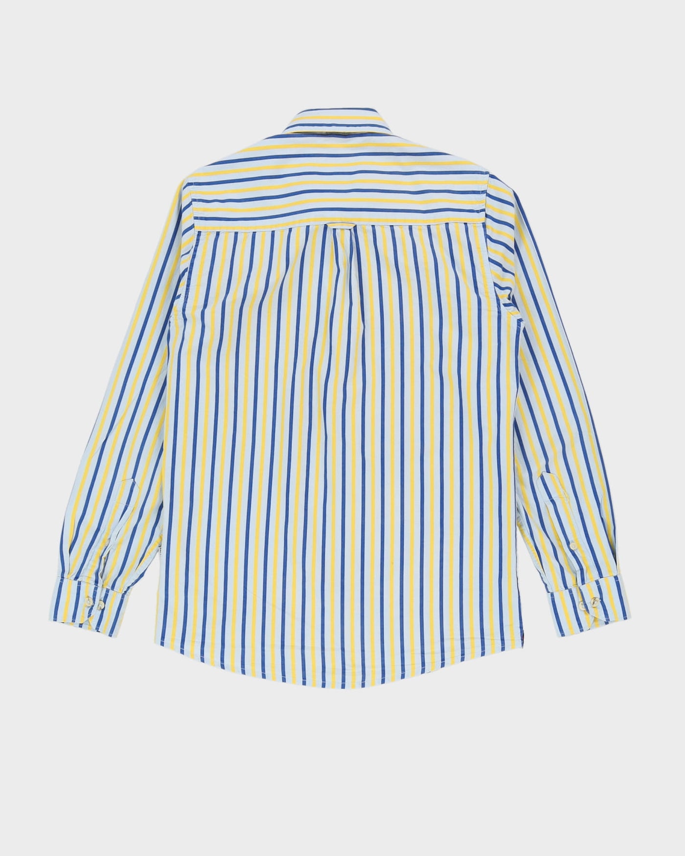 Ralph Lauren RRL Blue / Yellow Striped Long-Sleeve Shirt - M