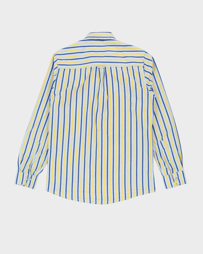 Ralph Lauren RRL Blue / Yellow Striped Long-Sleeve Shirt - M