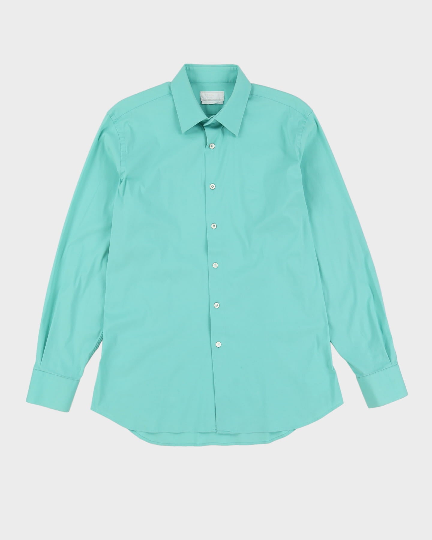 Prada Green Long-Sleeve Plain Shirt - M / L