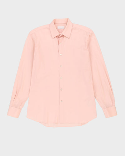 Prada Pink Long-Sleeve Plain Shirt - L