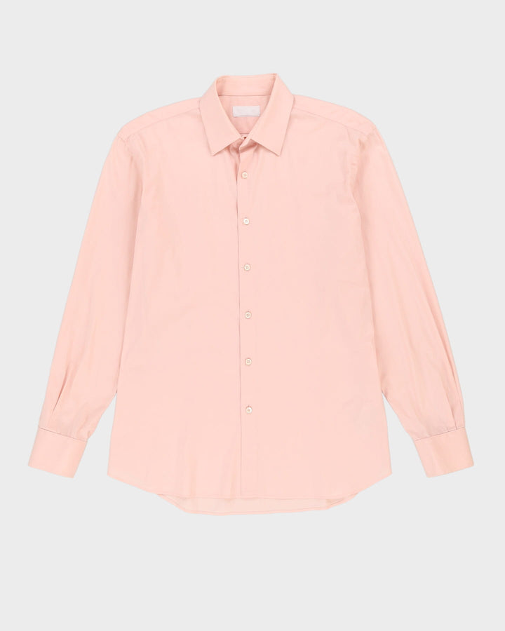 Prada Pink Long-Sleeve Plain Shirt - L