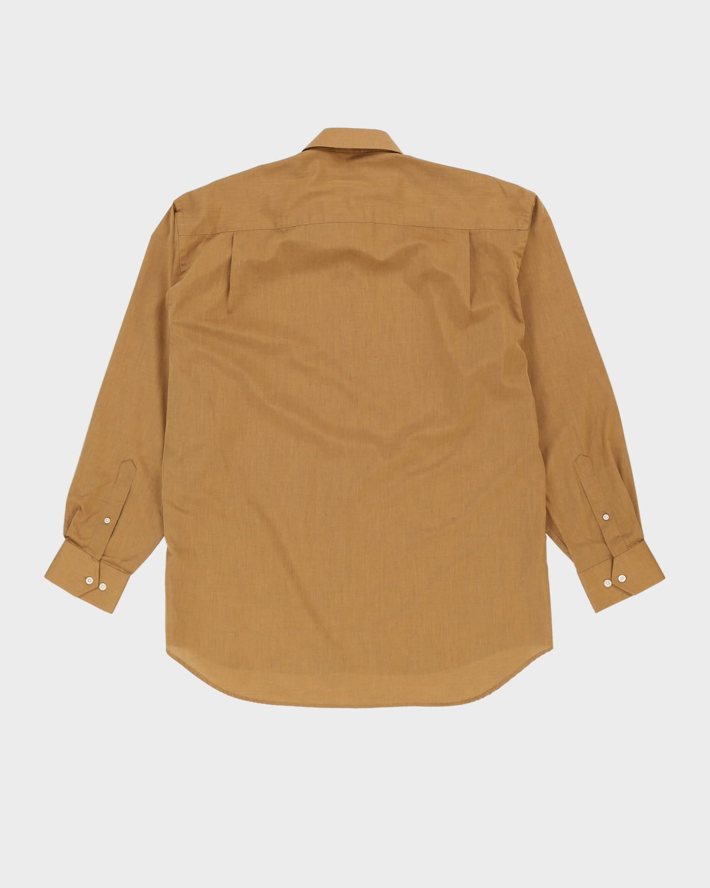 Vintage 90s Christian Dior Brown Long-Sleeve Plain Shirt - XL