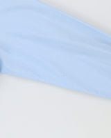 Vintage 70s Baby Blue Long-Sleeve Ruffle Shirt - XL
