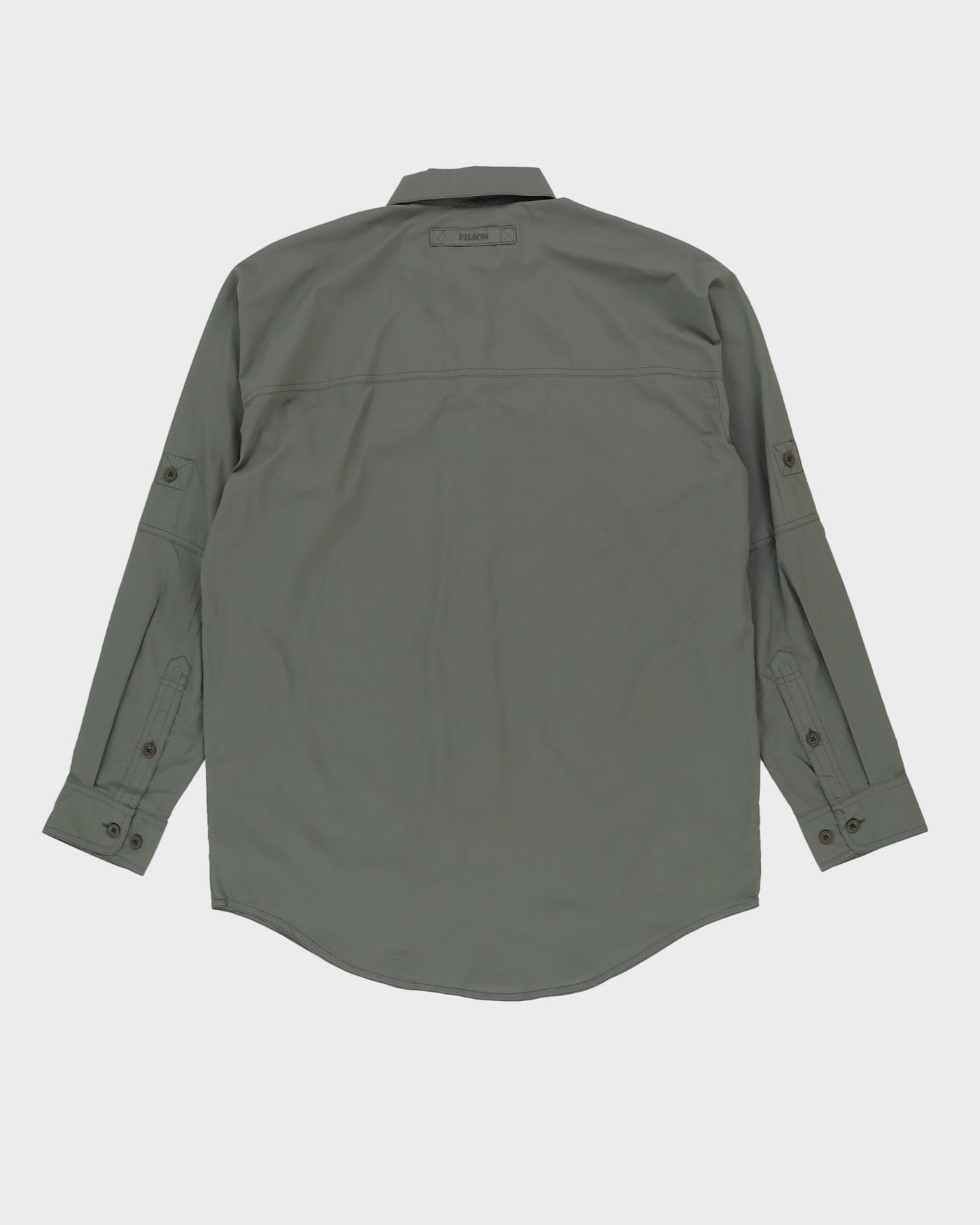 Filson Seattle Green Nylon Work Shirt - M