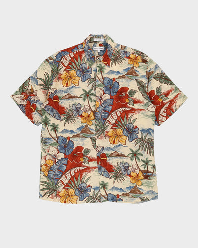 Vintage 90s Pierre Cardin Short-Sleeve Oversized Hawaiian Shirt - M