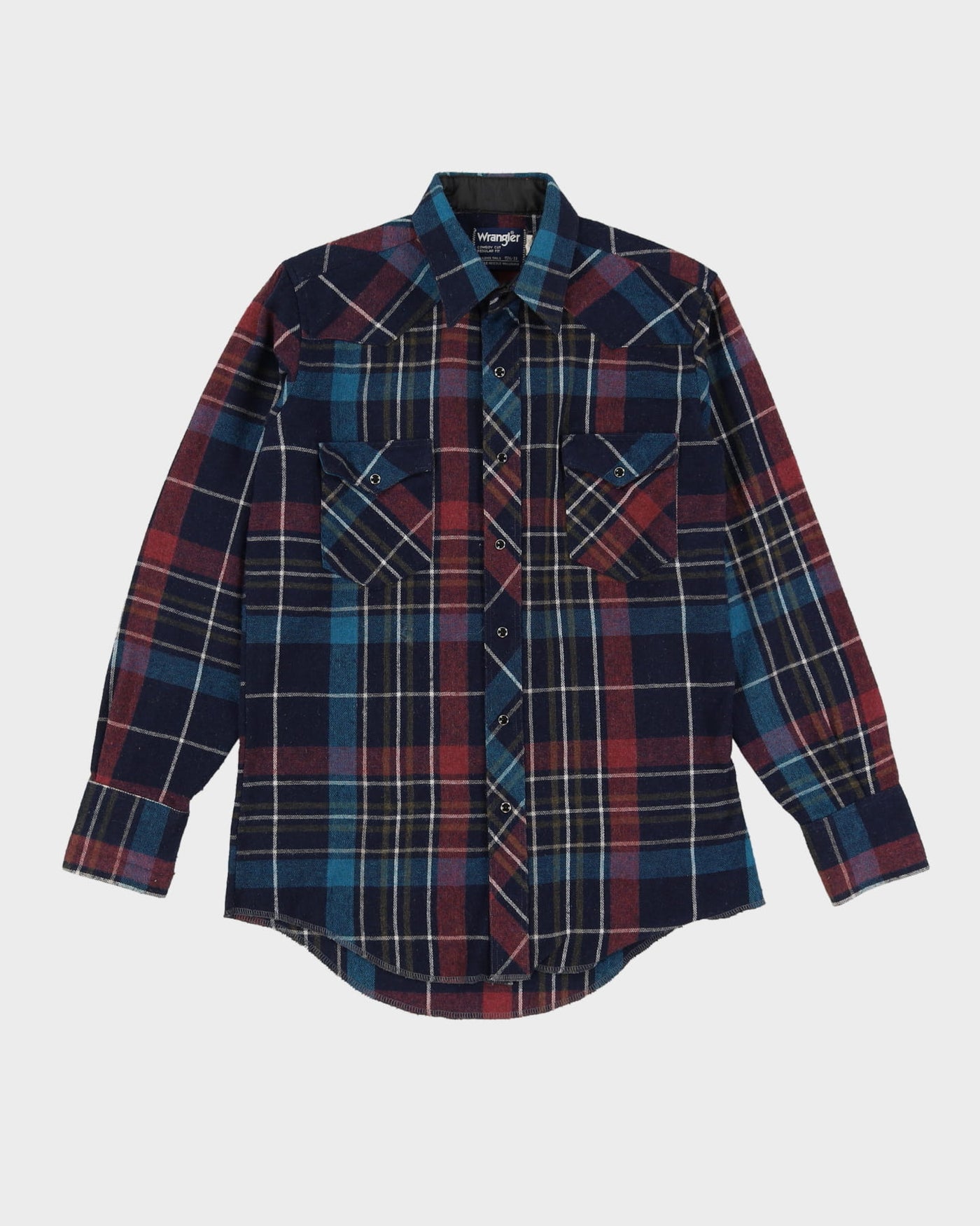 Ralph Lauren Blue Check Patterned Flannel Shirt - M / L