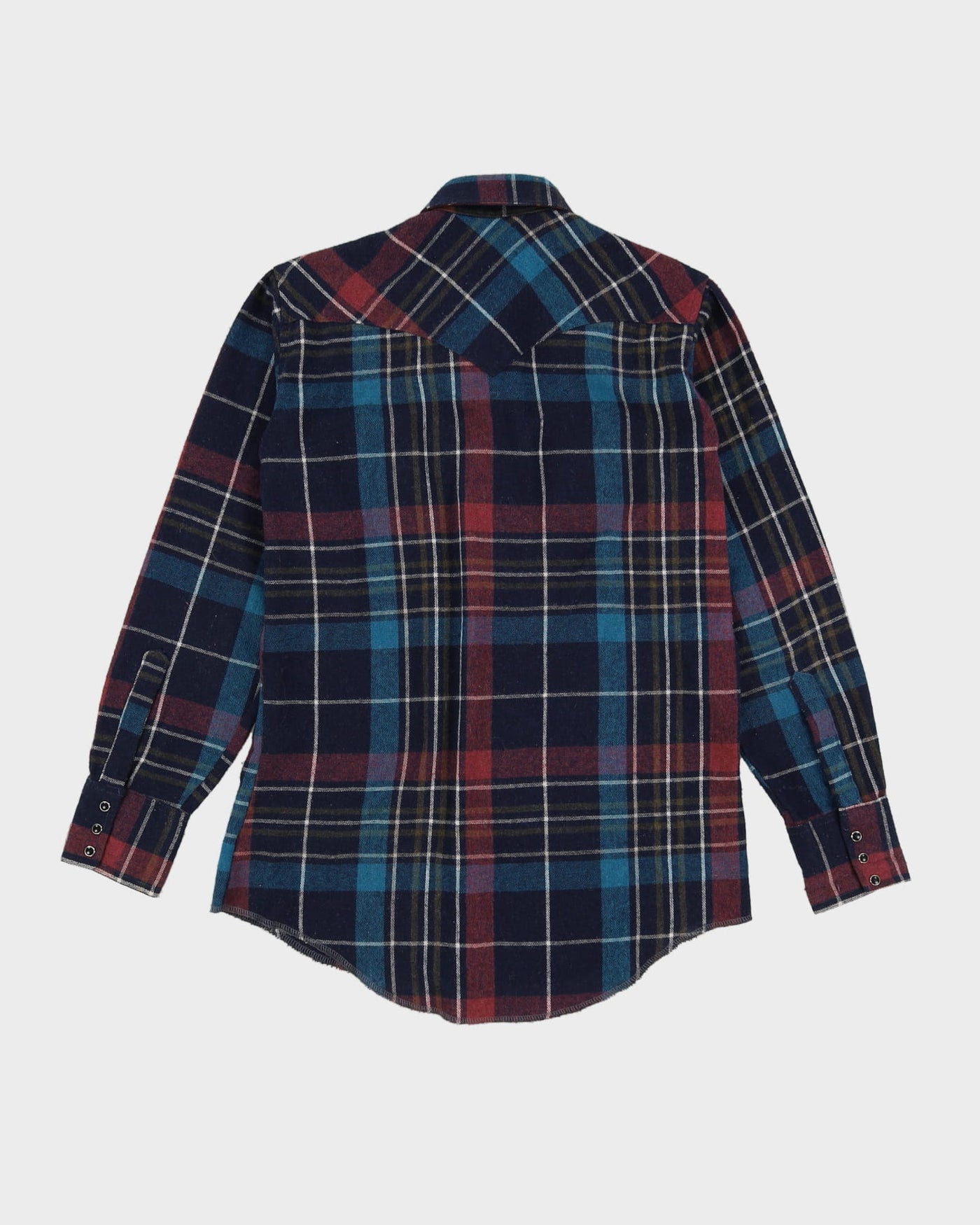 Ralph Lauren Blue Check Patterned Flannel Shirt - M / L