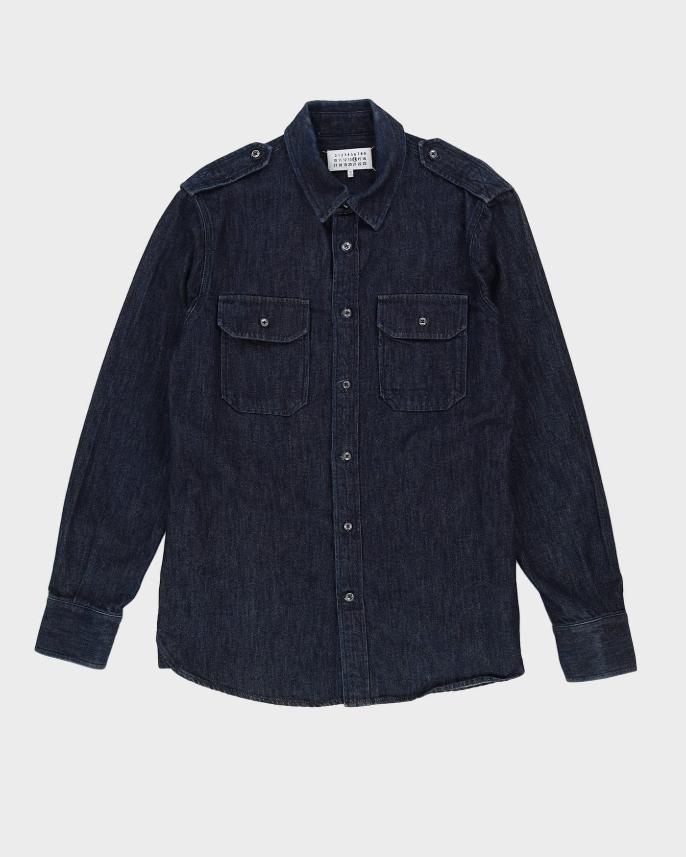 Maison Martin Margiela Blue Long Sleeve Denim Shirt - L