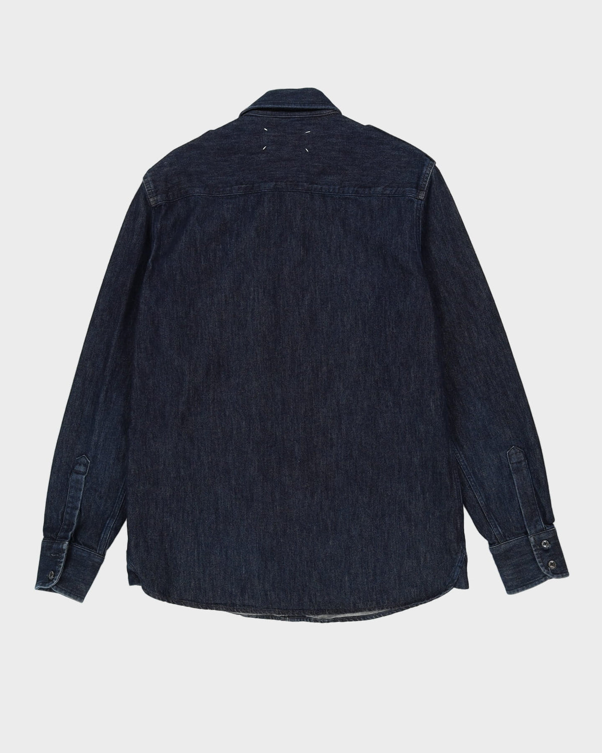 Maison Martin Margiela Blue Long Sleeve Denim Shirt - L