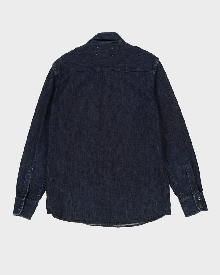 Maison Martin Margiela Blue Long Sleeve Denim Shirt - L