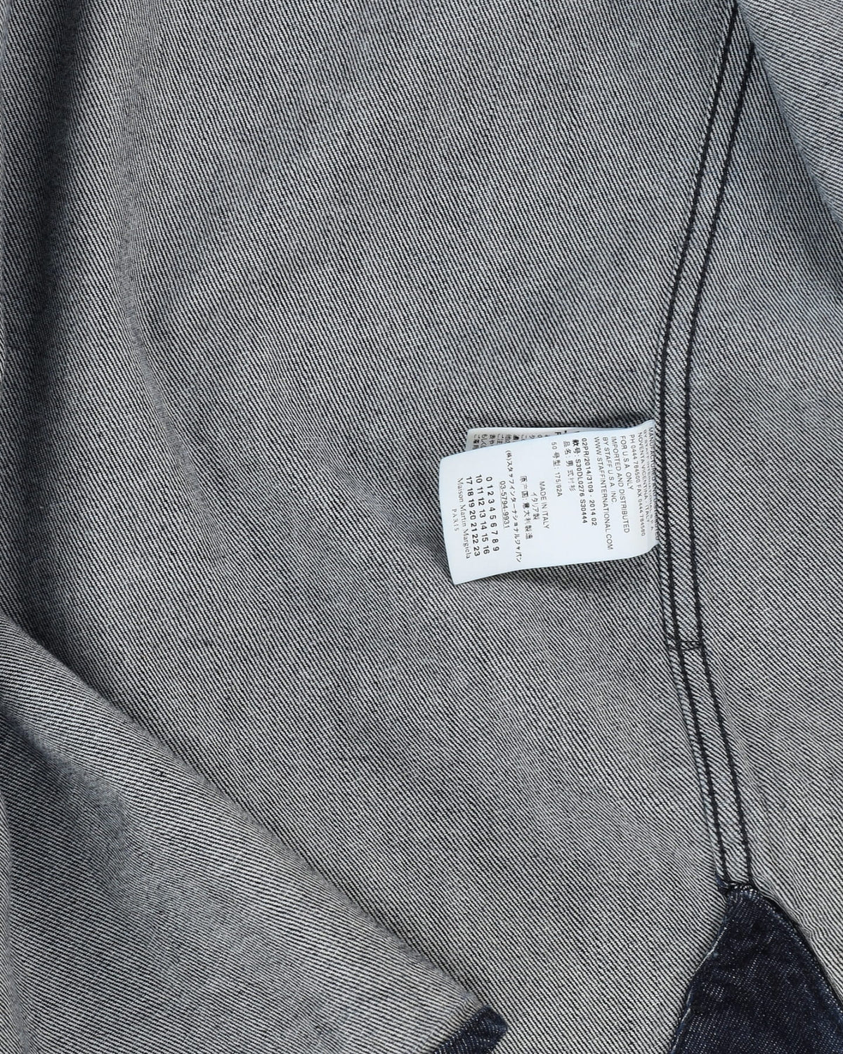 Maison Martin Margiela Blue Long Sleeve Denim Shirt - L