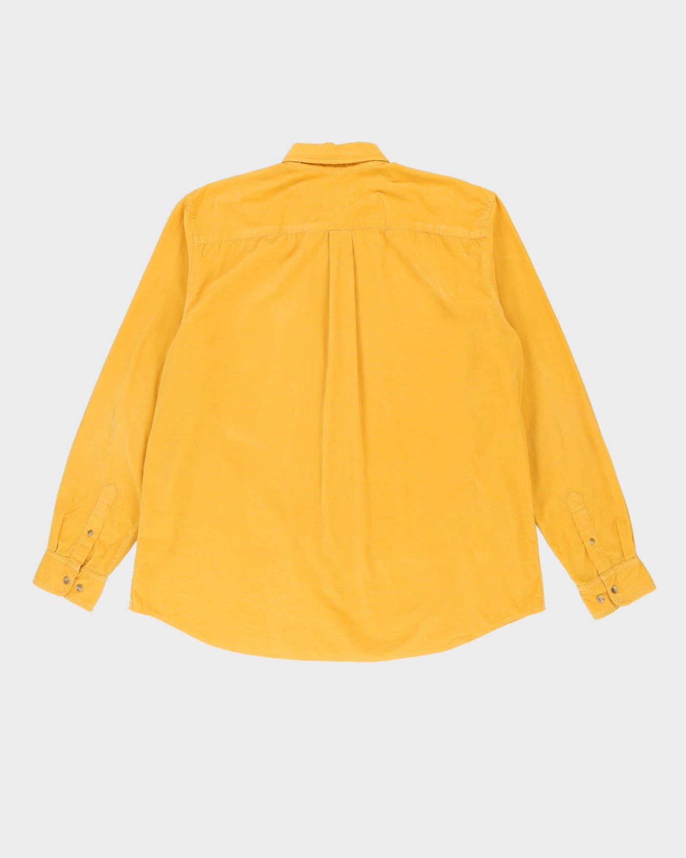 Eddie Bauer Yellow Long-Sleeve Corduroy Oversized Shirt - XL