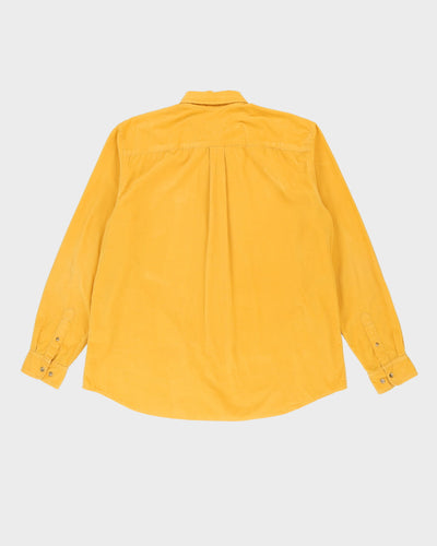 Eddie Bauer Yellow Long-Sleeve Corduroy Oversized Shirt - XL
