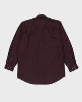 Balmain Purple Striped Long Sleeve Shirt - XL