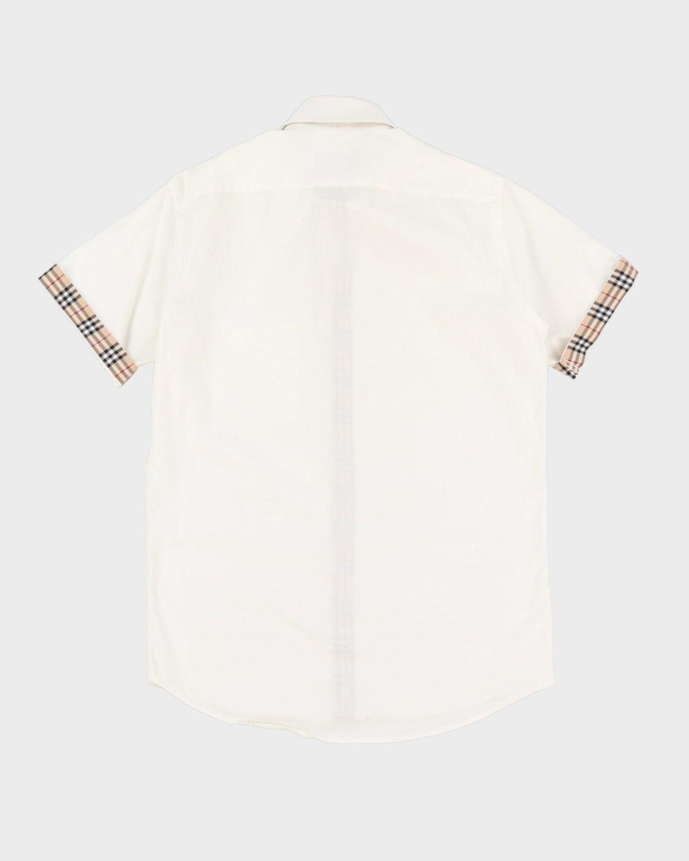 Burberry White Short-Sleeve Shirt - M