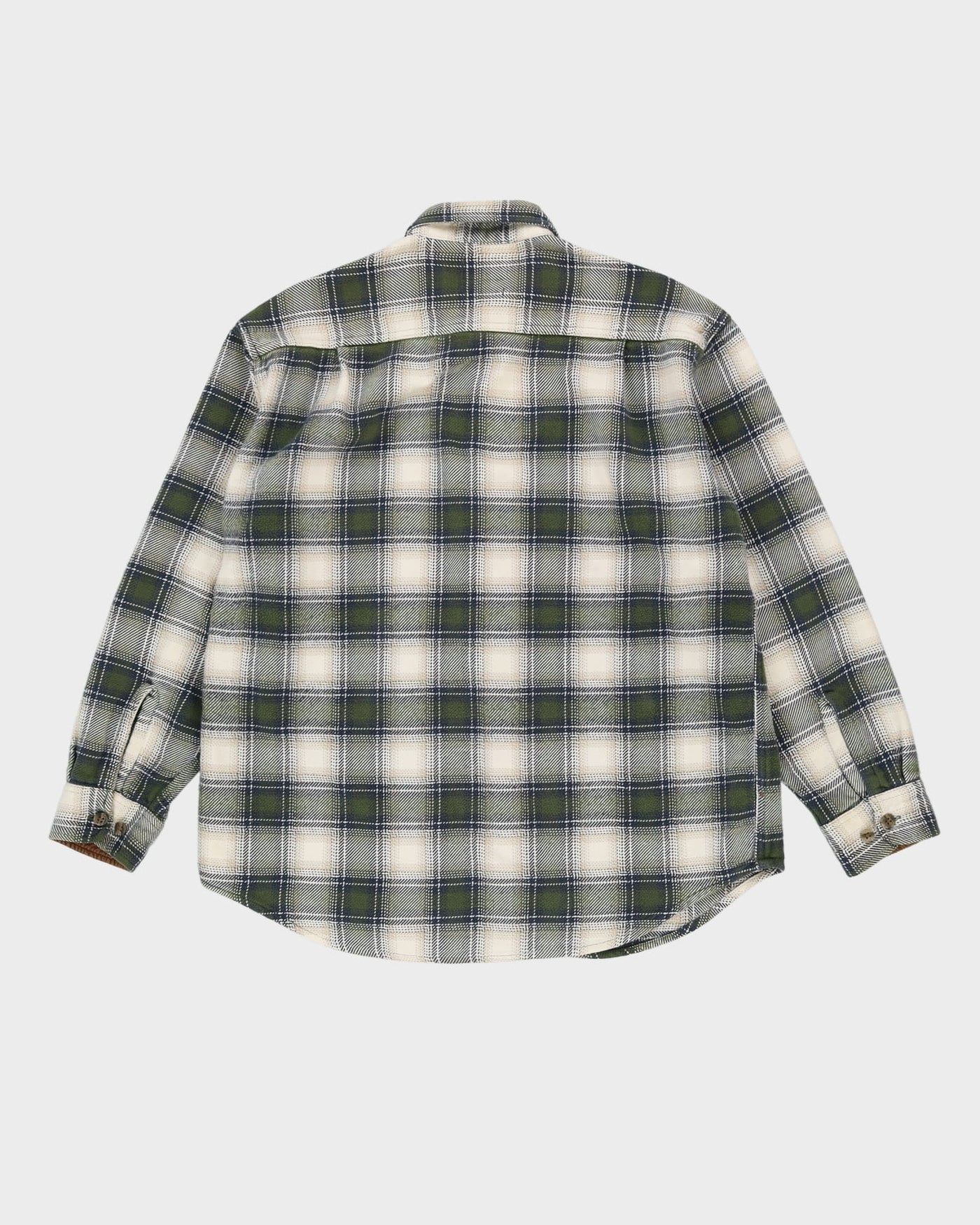 Vintage 90s Green Long Sleeve Flannel Shirt - L