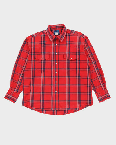 Wrangler Red Check Flannel Shirt - XL