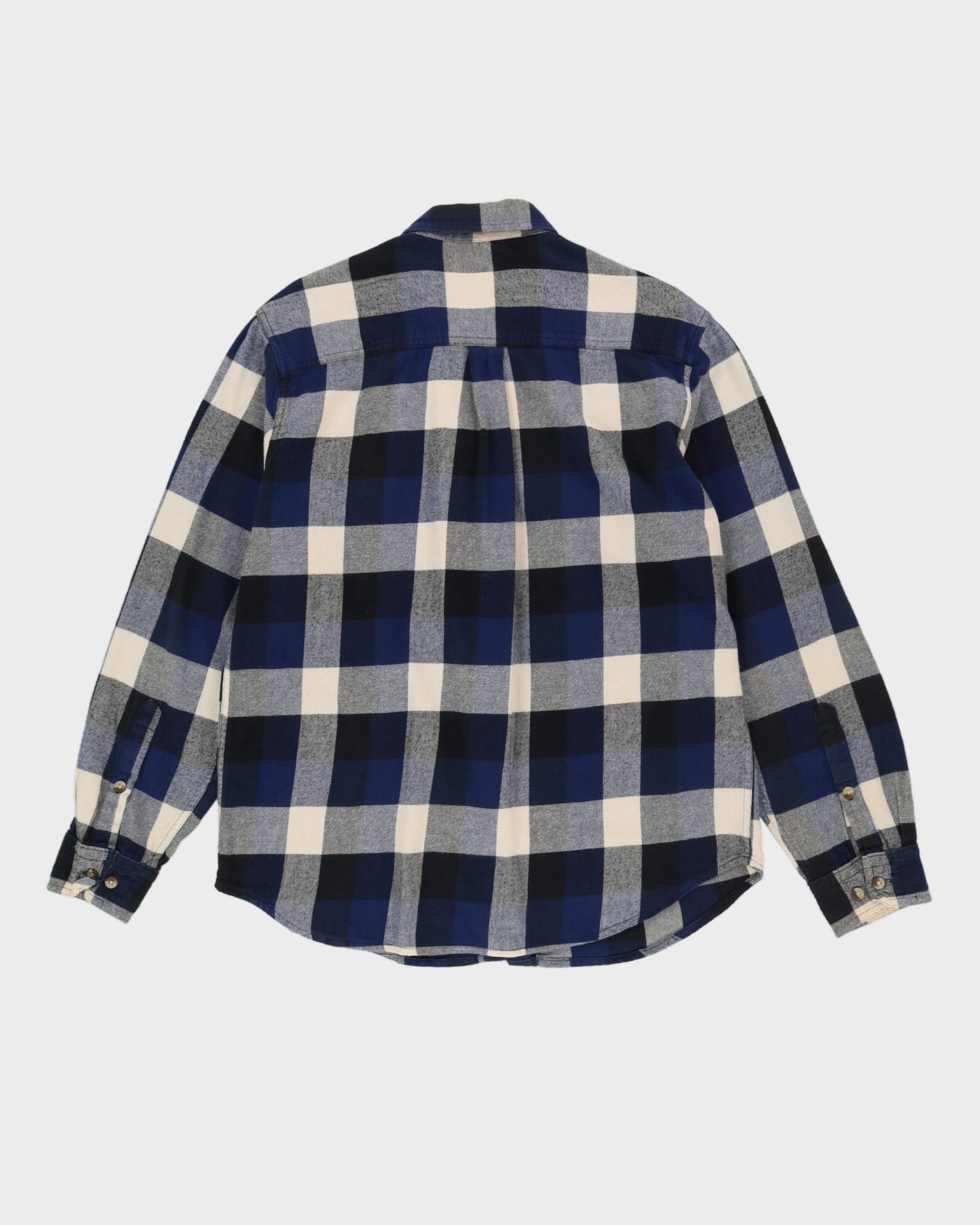 Woolrich Blue Check Patterned Flannel Shirt - L