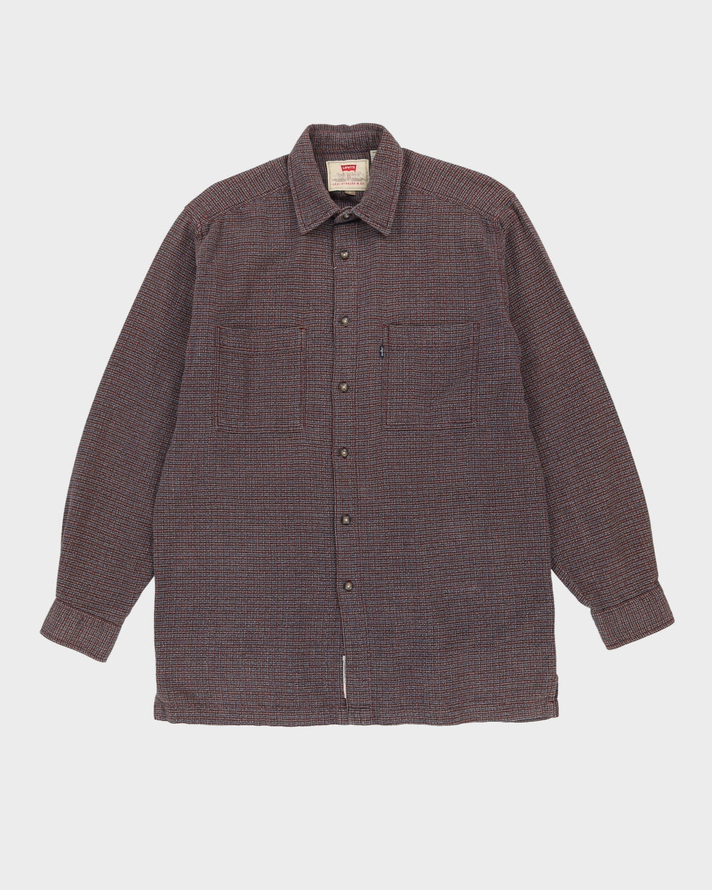 Levi's Purple Patterned Oversized Shirt - M
