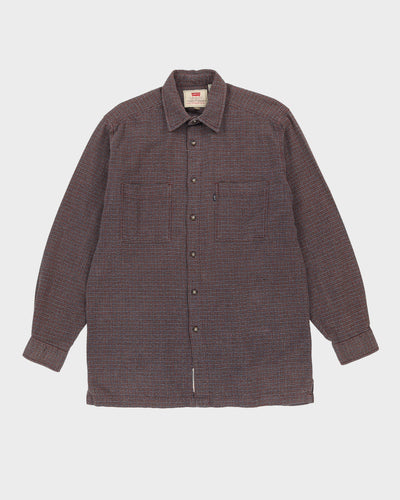 Levi's Purple Patterned Oversized Shirt - M