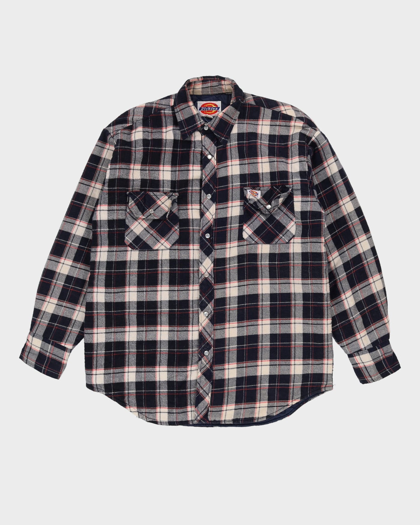 Dickies Navy Padded Flannel Shirt - XL