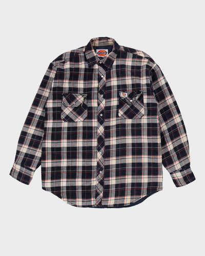 Dickies Navy Padded Flannel Shirt - XL