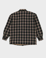 Vintage 90s Marlboro Classics Green Padded Flannel Shirt - XL