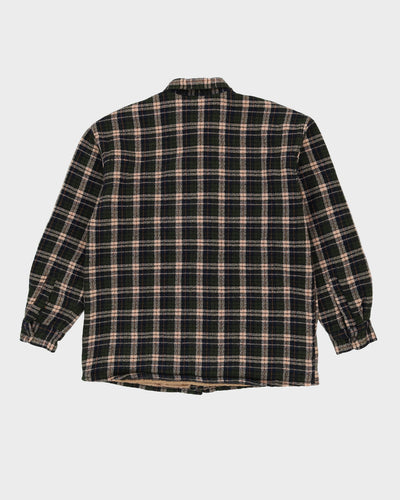 Vintage 90s Marlboro Classics Green Padded Flannel Shirt - XL