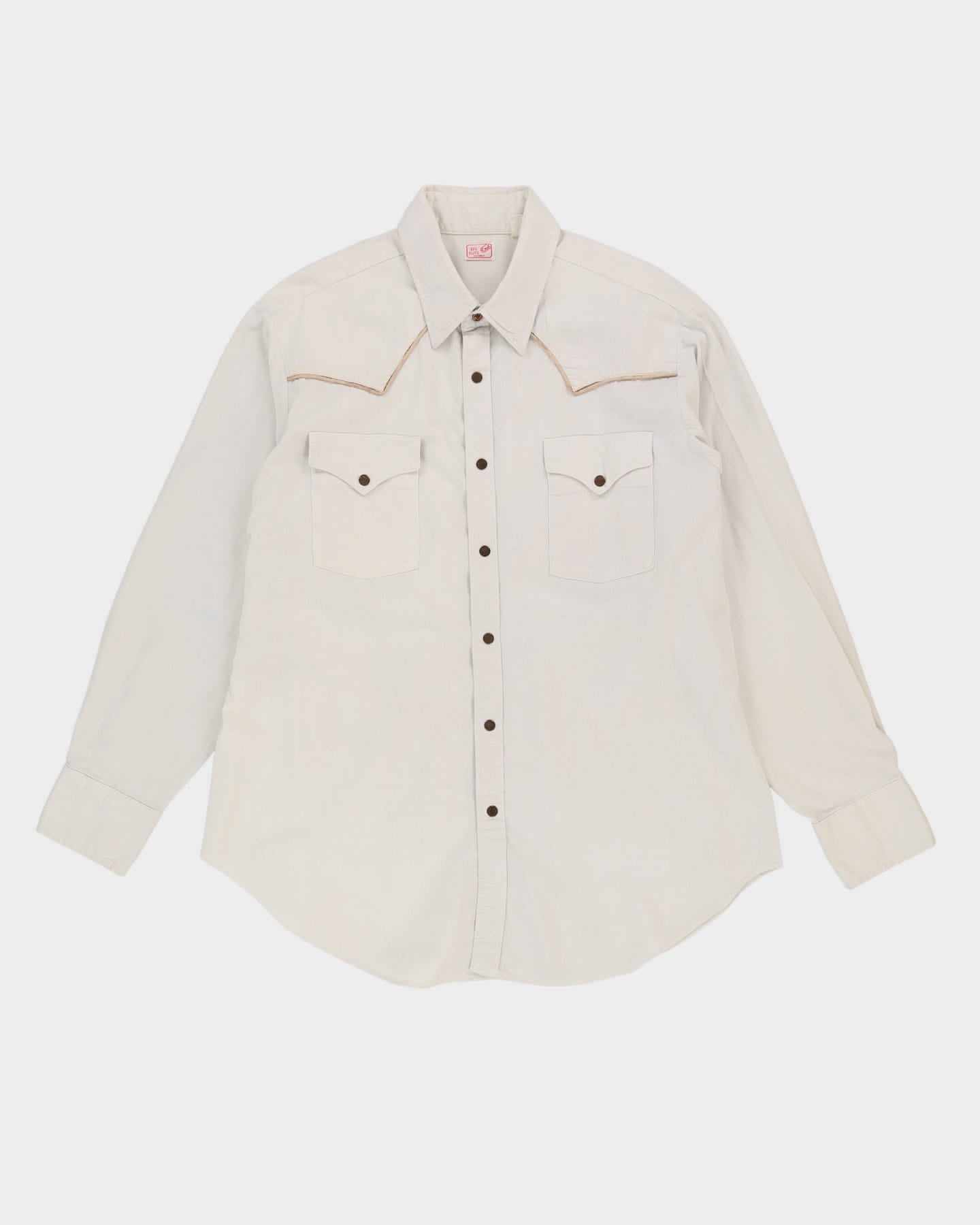 Vintage 90s GWG Grey Long-Sleeve Western Shirt - XL