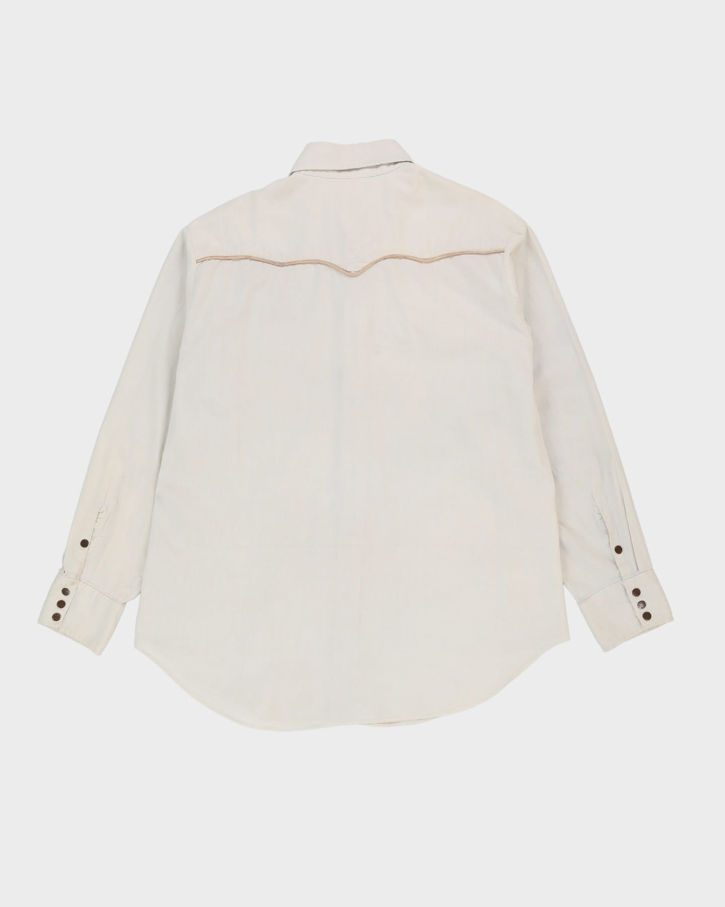 Vintage 90s GWG Grey Long-Sleeve Western Shirt - XL