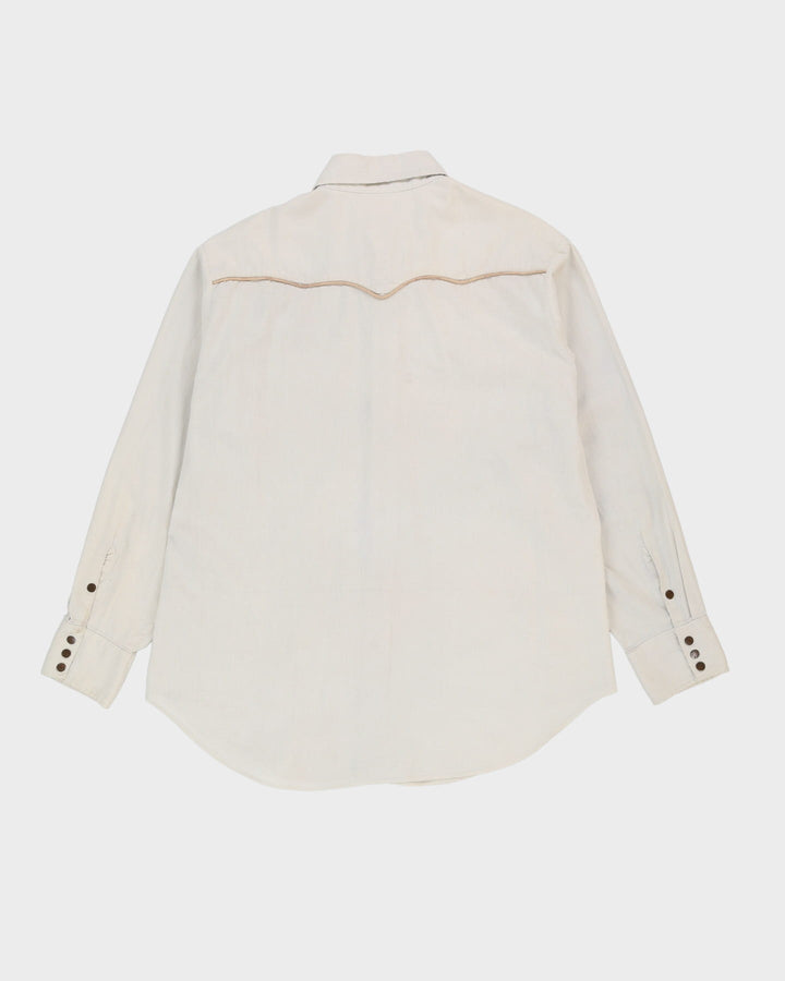 Vintage 90s GWG Grey Long-Sleeve Western Shirt - XL